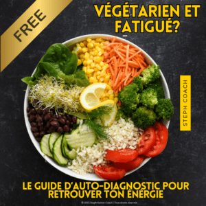 Couverture du guide fatigue chez les végétariens – Steph Ramos Coach sportif en ligne La Rochelle et international