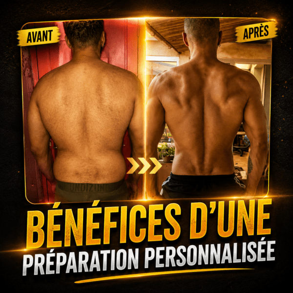 Bénéfices d’une préparation personnalisée transformation physique avant après Steph Ramos Coach