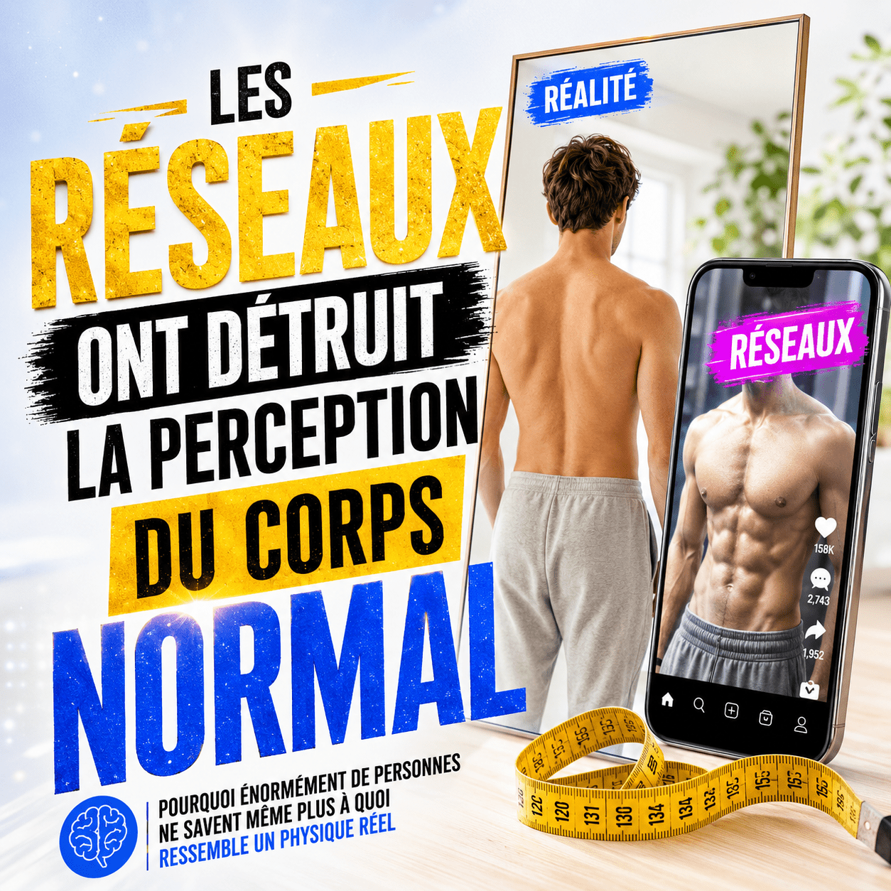 réseaux sociaux perception du corps normal physique réel Steph Ramos