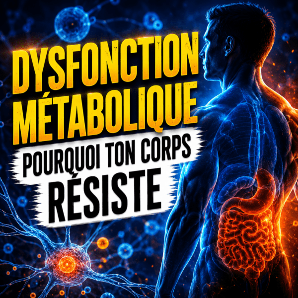 Illustration cellulaire représentant les mitochondries et les mécanismes du métabolisme, utilisée pour expliquer la dysfonction métabolique dans l’article de Steph Ramos