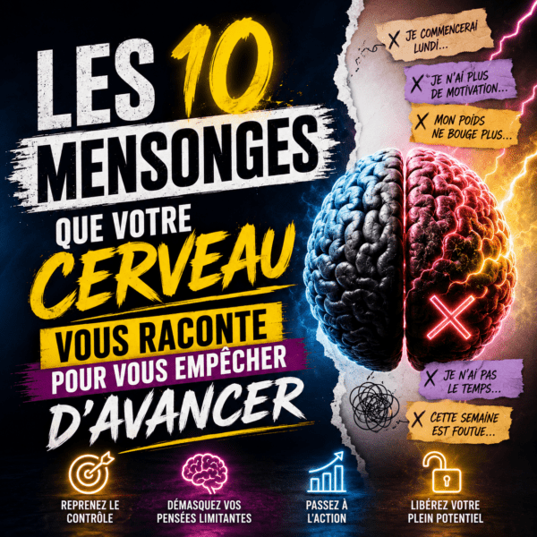 Les 10 pensées qui empêchent d’avancer vers ses objectifs de perte de poids, de santé et de progression