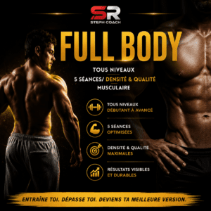 programme musculation 5 séances par semaine Ebook - Full body homme - Steph Ramos Coach la rochelle et en ligne