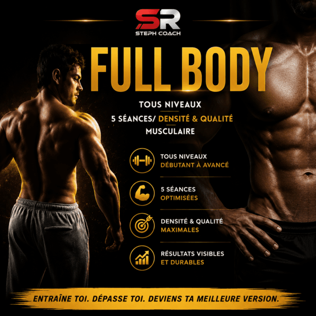 programme musculation 5 séances par semaine Ebook - Full body homme - Steph Ramos Coach la rochelle et en ligne